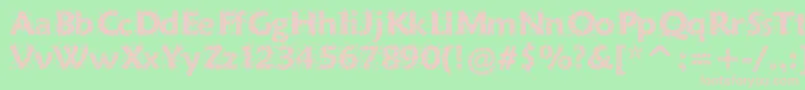 Sprinkles Font – Pink Fonts on Green Background