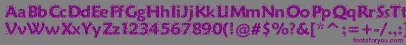 Sprinkles Font – Purple Fonts on Gray Background