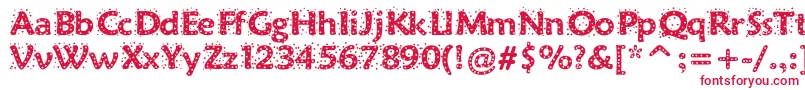 Sprinkles Font – Red Fonts on White Background