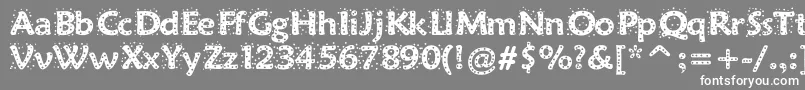 Sprinkles Font – White Fonts on Gray Background