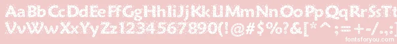 Sprinkles Font – White Fonts on Pink Background