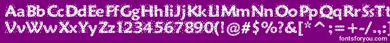 Sprinkles Font – White Fonts on Purple Background