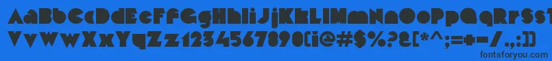 MekonBlockalt Font – Black Fonts on Blue Background
