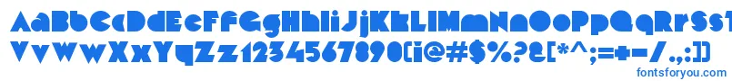 Шрифт MekonBlockalt – синие шрифты