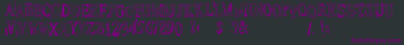 DepressionistV1.0 Font – Purple Fonts on Black Background