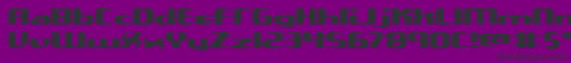 UnexploredGalaxiesWBrk Font – Black Fonts on Purple Background