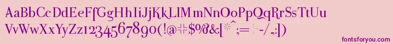 Parmapetit Font – Purple Fonts on Pink Background