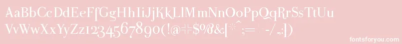 Parmapetit Font – White Fonts on Pink Background