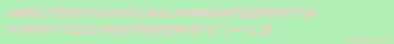 Buddychampionrotal Font – Pink Fonts on Green Background