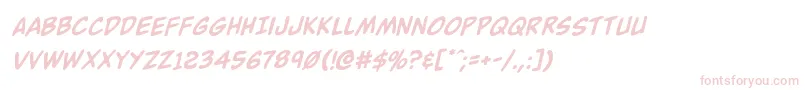 Шрифт Buddychampionrotal – розовые шрифты на белом фоне
