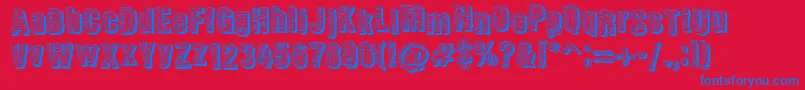 Corpoaratesdw Font – Blue Fonts on Red Background