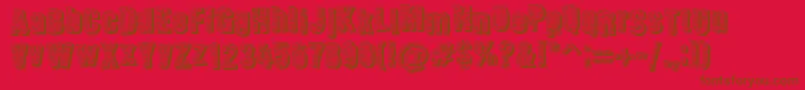 Corpoaratesdw Font – Brown Fonts on Red Background