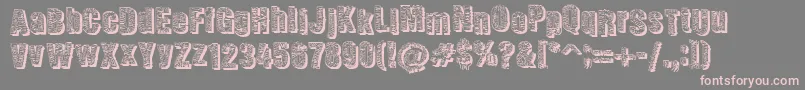 Corpoaratesdw Font – Pink Fonts on Gray Background