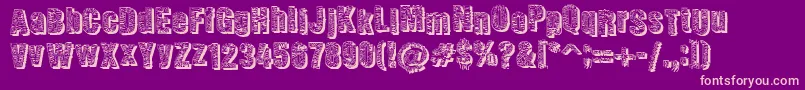 Corpoaratesdw Font – Pink Fonts on Purple Background