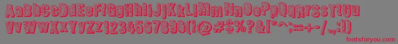 フォントCorpoaratesdw – 赤い文字の灰色の背景