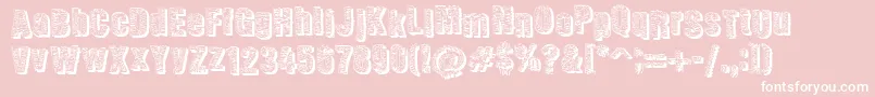 Corpoaratesdw Font – White Fonts on Pink Background