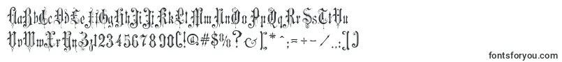 Шрифт VictorianGothicTwo – шрифты, начинающиеся на V