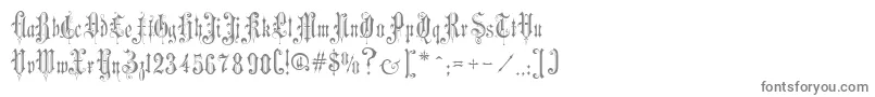 VictorianGothicTwo-Schriftart – Graue Schriften auf weißem Hintergrund
