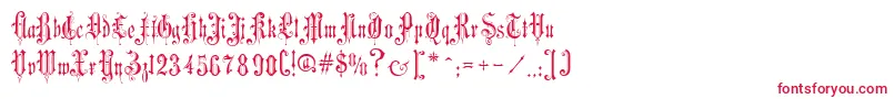 VictorianGothicTwo Font – Red Fonts