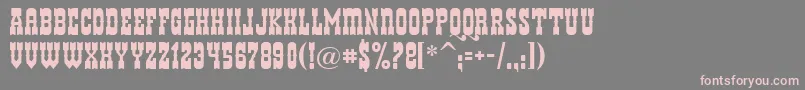 Helldora Font – Pink Fonts on Gray Background