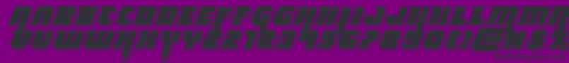 Thundertitanpunch Font – Black Fonts on Purple Background