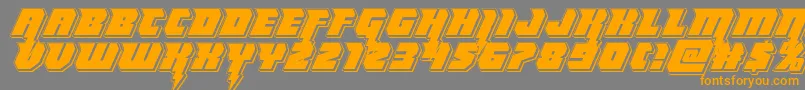 Подробнее о шрифте Thundertitanpunch Шрифт Thundertitanpunch – оранжевые шрифты на сером фоне