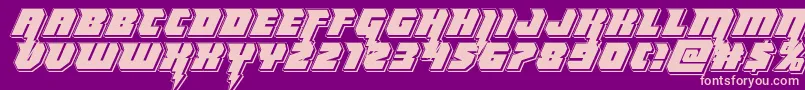 Thundertitanpunch Font – Pink Fonts on Purple Background