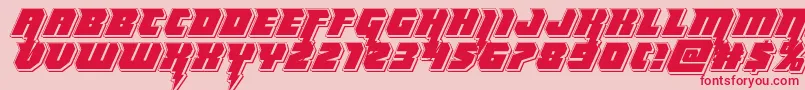 Thundertitanpunch Font – Red Fonts on Pink Background
