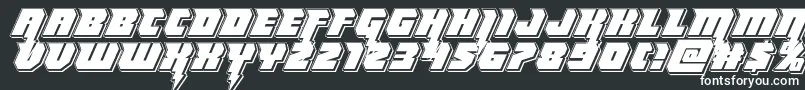Thundertitanpunch Font – White Fonts on Black Background
