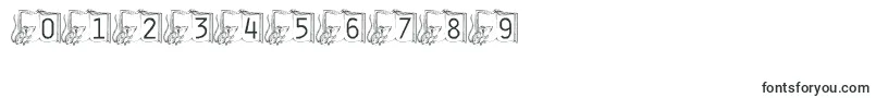 フォント101MelvinsBedtimeStory – 数字と数値のためのフォント
