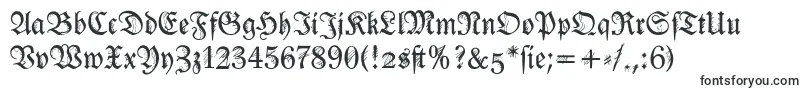 Шрифт Ironfraktur – готические шрифты