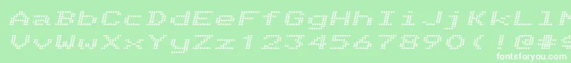 Telidonex Bolditalic Font – White Fonts on Green Background