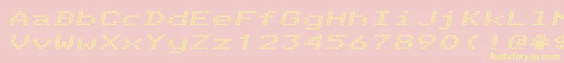 Telidonex Bolditalic Font – Yellow Fonts on Pink Background