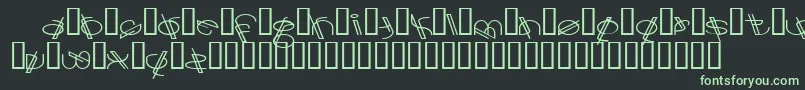 Crackodeco Font – Green Fonts on Black Background