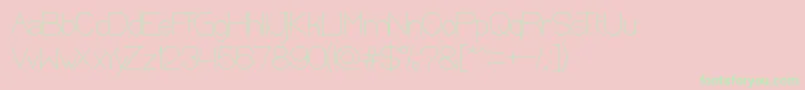 OpticalFiber Font – Green Fonts on Pink Background