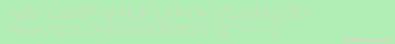 OpticalFiber Font – Pink Fonts on Green Background