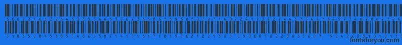 V300013 Font – Black Fonts on Blue Background