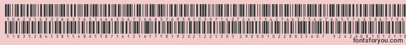 Fonte V300013 – fontes pretas em um fundo rosa