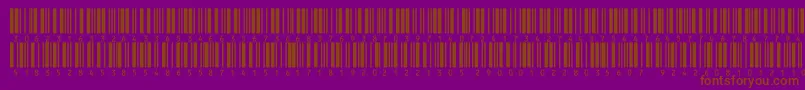 V300013-Schriftart – Braune Schriften auf violettem Hintergrund