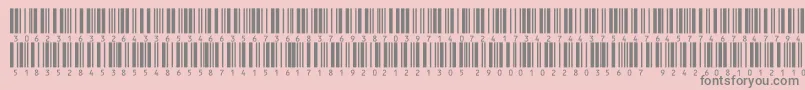 フォントV300013 – ピンクの背景に灰色の文字