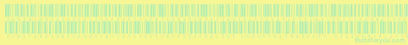 V300013 Font – Green Fonts on Yellow Background