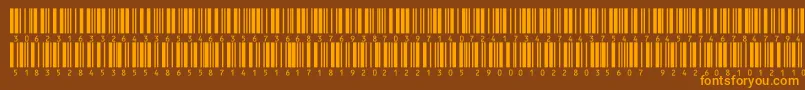 V300013 Font – Orange Fonts on Brown Background
