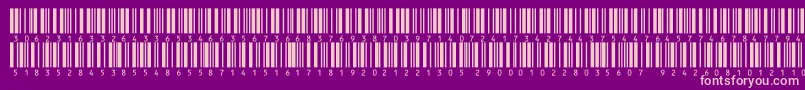 V300013-fontti – vaaleanpunaiset fontit violetilla taustalla