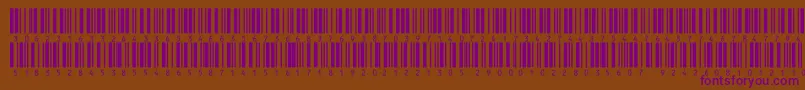V300013 Font – Purple Fonts on Brown Background