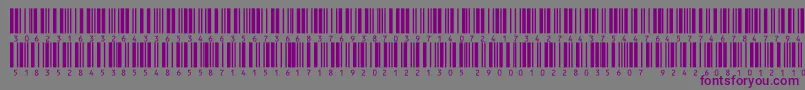 Police V300013 – polices violettes sur fond gris