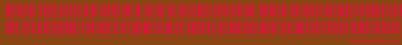 V300013 Font – Red Fonts on Brown Background