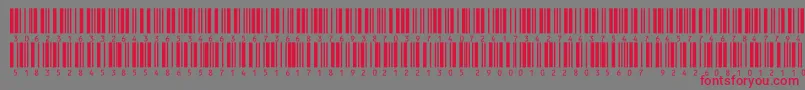 V300013 Font – Red Fonts on Gray Background