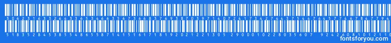 V300013 Font – White Fonts on Blue Background