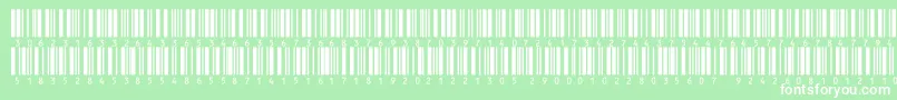 Fonte V300013 – fontes brancas em um fundo verde