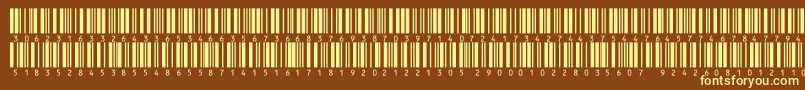 Fonte V300013 – fontes amarelas em um fundo marrom